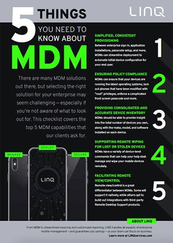 Top 5 Things You Need to Know About MDM Checklist